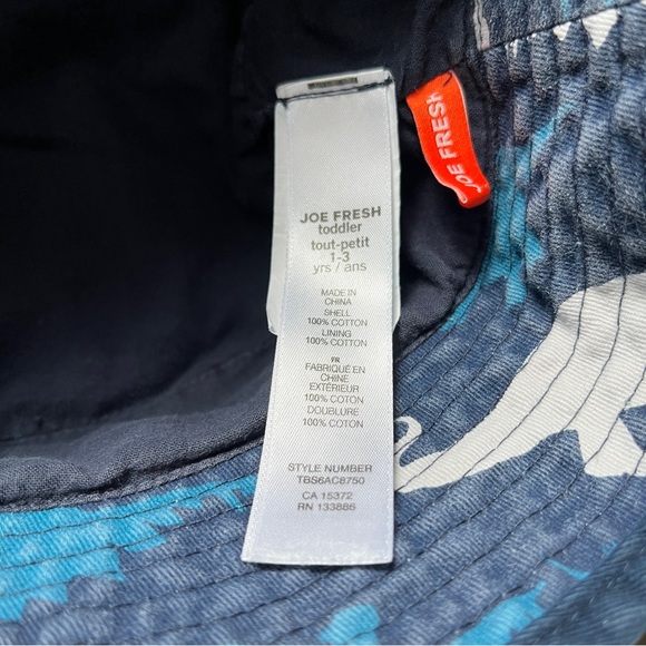 Joe Fresh Toddler Boy Dinosaur Print Bucket Sun Hat Size 1-3 Years - Picture 4 of 4